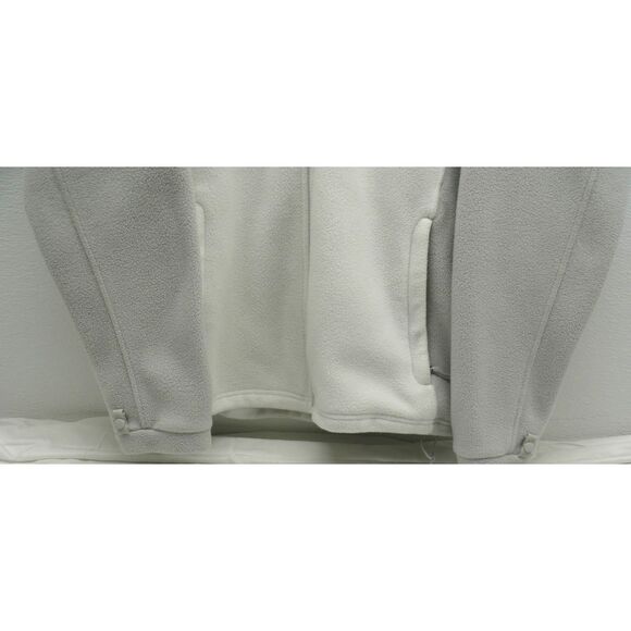 The North Face Jacket Women's XL White Gray Fleece Full Zip Polartec - Picture 3 of 7